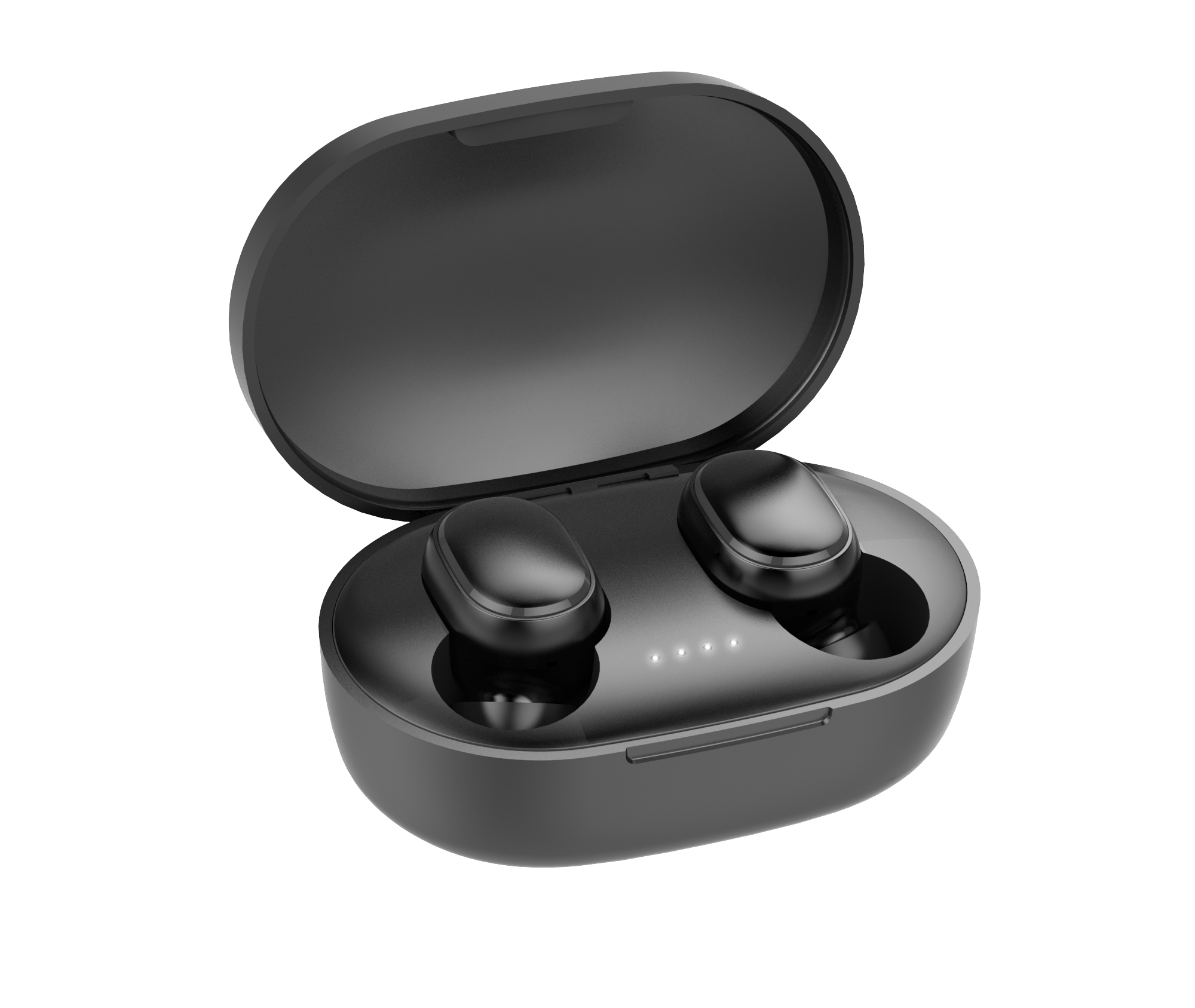 Bluetooth 5.0 True TWS Wireless Mini Earbuds Pods Buds Headset with Portable Charger A6S (Black)